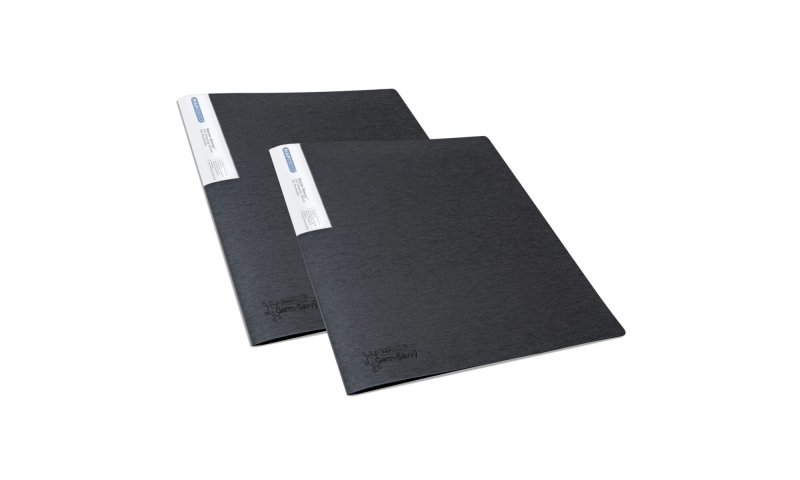 Rapesco A4 20 Pocket Display Books, with Germ-Savvy antibacterial protection. 2 colours to choose.