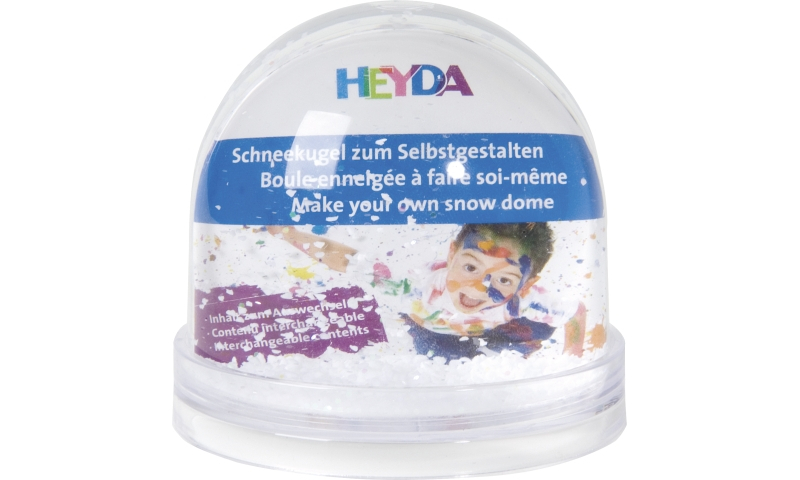 Heyda Small 9 x 8.5cm Insertable Snow Globes. Xmas