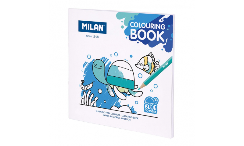 Milan Colouring Book, 21 x 21, Blue Odyssey.