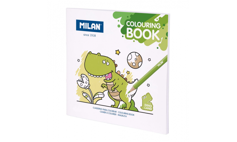 Milan Colouring Book, 21 x 21, Dino Land