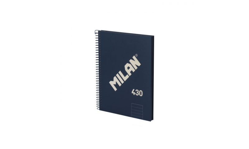 Milan A5 Hardback Spiral Notebook, 430 Series, 4 colours to choose