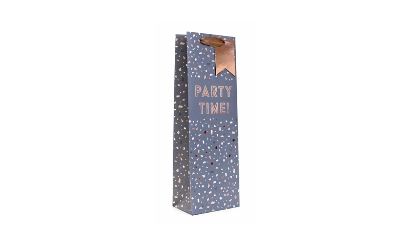 Just to Say Party Time Bottle Gift Bag with Tag.