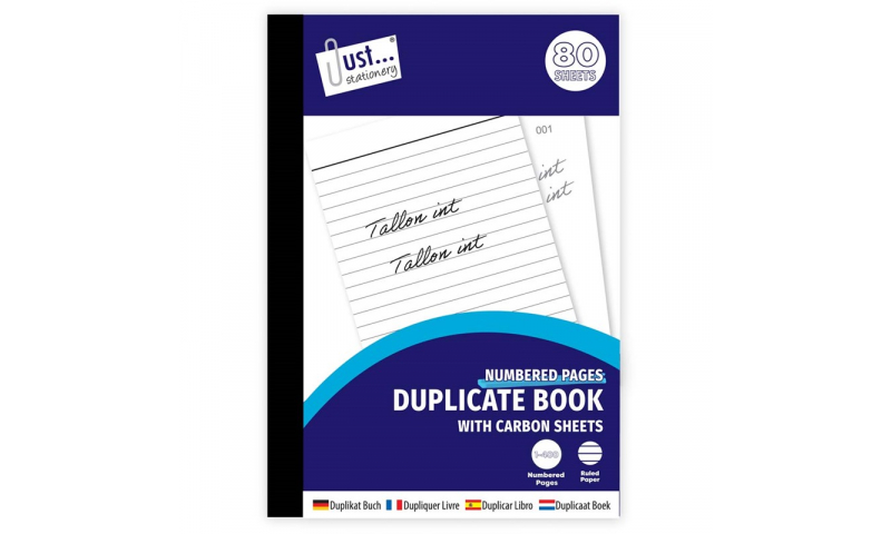 Just Stationery Duplicate Book 8 x 5" 80 pages