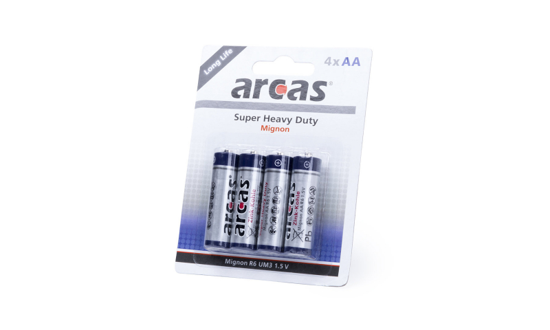 AA Zinc Carbide Batteries, 4pk Battery