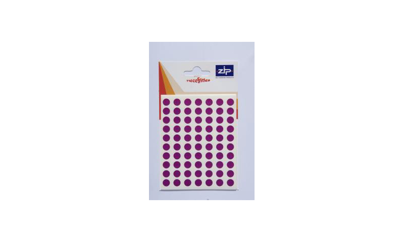 Necessities Coloured Circular Labels 490 per Pack 8mm - Purple