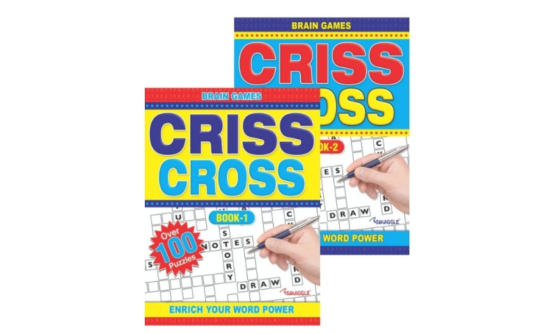 Squiggle Criss Cross Puzzle Books, 2 assorted.