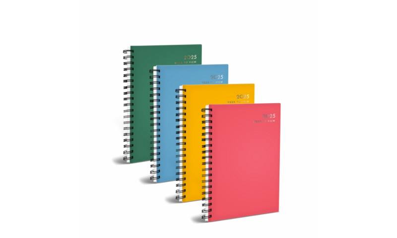 U. A5 WTV Spiral Colour Block Desk Diary