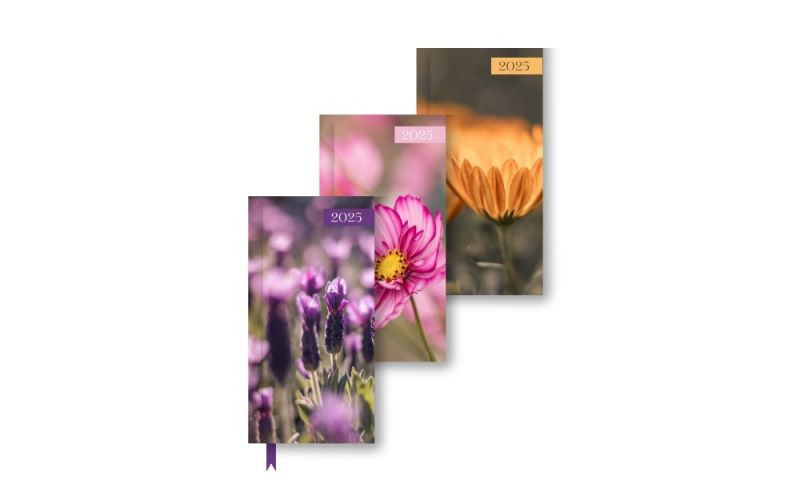 U. Slim WTV Flowers Pocket Diary