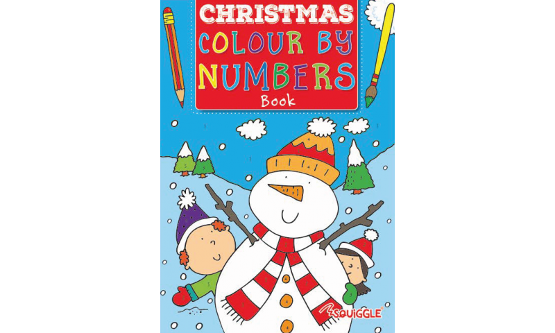 Squiggle Christmas XMAS Colour by Numbers Book