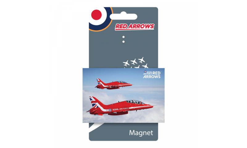 Red Arrows Tin Magnet Headercarded