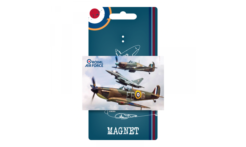 RAF Spitfire Tin Magnet Headercarded